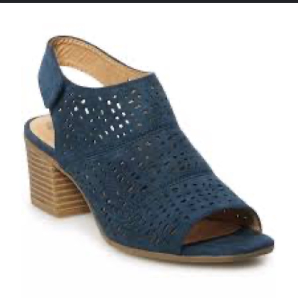 Women's Navy blue Slingback Sandals booties size 7